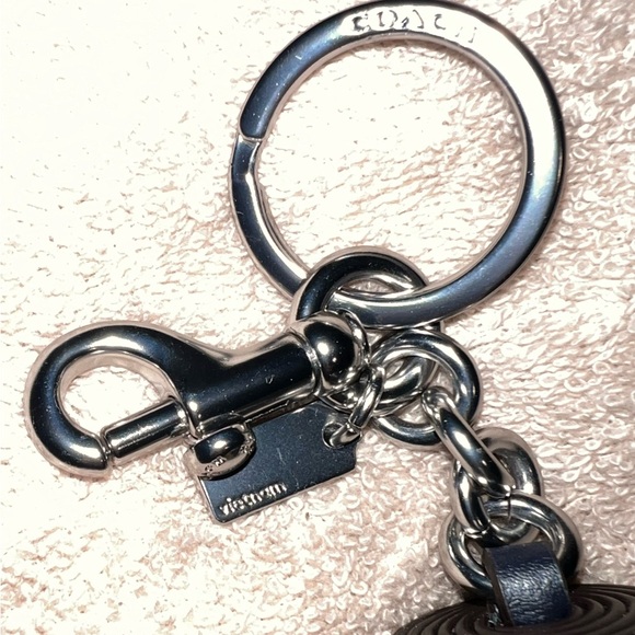 COACH Tassel Bag Charm In Colorblock Signature Canvas - Picture 3 of 3